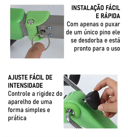 Pedal Portátil Terapêutico Modern House™ / Exercite Pernas e Braços com Conforto, Praticidade e Zero Impacto!