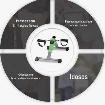 Pedal Portátil Terapêutico Modern House™ / Exercite Pernas e Braços com Conforto, Praticidade e Zero Impacto!