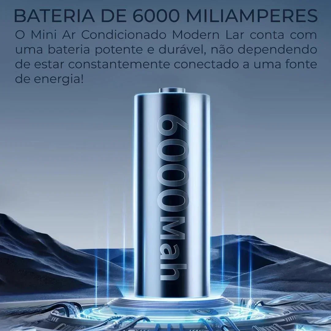 Mini Ar Condicionado Modern Lar™ Instalação Sem Furos / Diga Adeus ao Calor Intenso e Desfrute de Ar Gelado Instantâneo com Economia de Energia Para sua Casa!