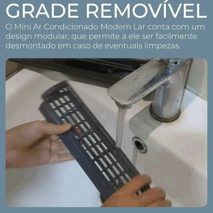 Mini Ar Condicionado Modern Lar™ Instalação Sem Furos / Diga Adeus ao Calor Intenso e Desfrute de Ar Gelado Instantâneo com Economia de Energia Para sua Casa!