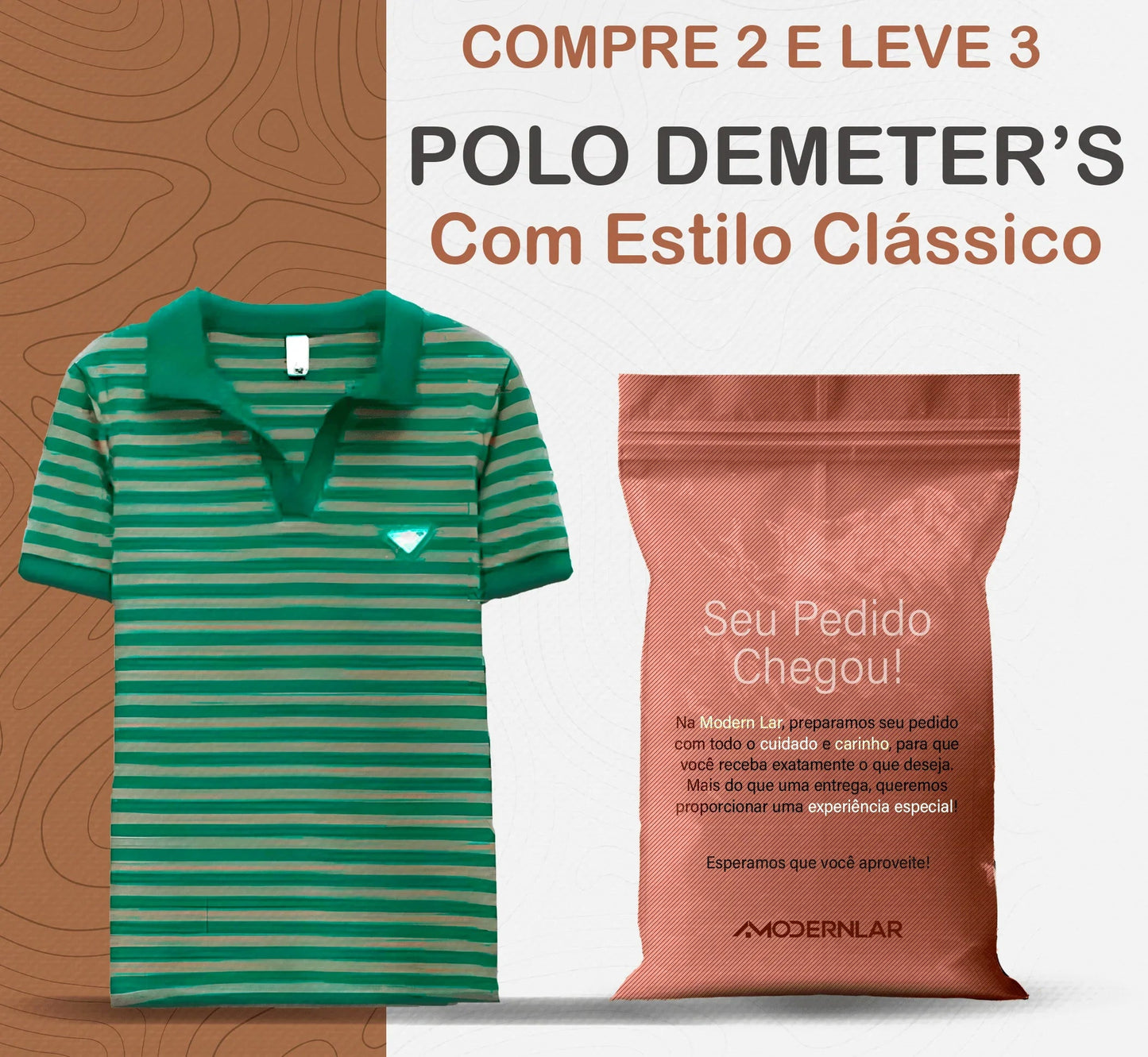 Kit com 3 Polos Demeter’s™ Estilo Clássico / A Polo Essencial para o Guarda-Roupa da Mulher Elegante!
