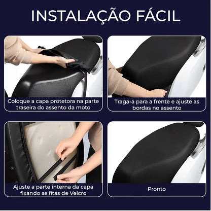 [COMPRE 1 E LEVE 2] Capa Protetora Universal em Couro para Banco de Moto Modern House™ / Impermeável e Resistente Contra Rasgos e Desgaste!