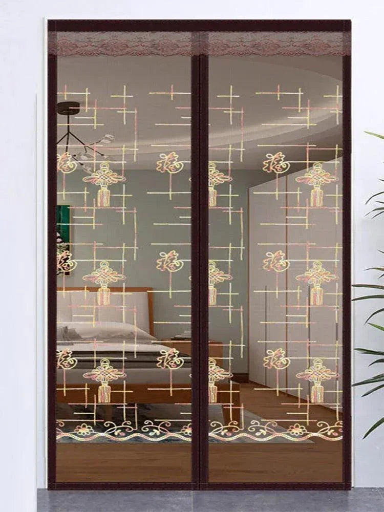 Cortina de Porta Magnética Modern Lar™ Fechamento Automático e Instalação sem Furos/ Diga Adeus aos Mosquitos e Mantenha Seu Ambiente Arejado e Livre de Pragas!