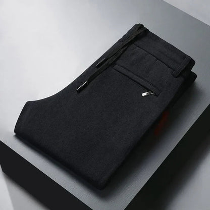 Calça Winston™ em Veludo Cotelê com Cintura Elástica / Um Esporte Fino Versátil com Conforto Térmico e Liberdade!
