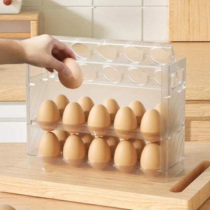 Organizador MultiOvos™ com Tampa Articulada e Capacidade Dupla / Organização e Praticidade para sua Rotina na Cozinha!