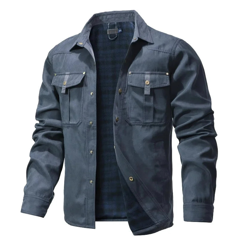 Jaqueta Ironwood™ Estilo Overshirt Com Forro Interior Xadrez