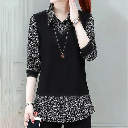 Blusinha Social Rafella™ 2 em 1 / O Charme do Visual Sobreposto com o Conforto de Uma Única Peça!