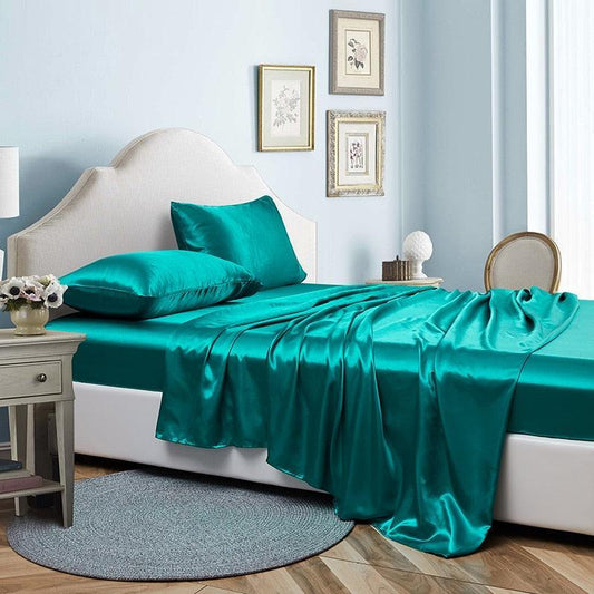 Jogo de Cama em Cetim 4 pçs - LuxorSilk / Onde o Luxo Encontra o Conforto!