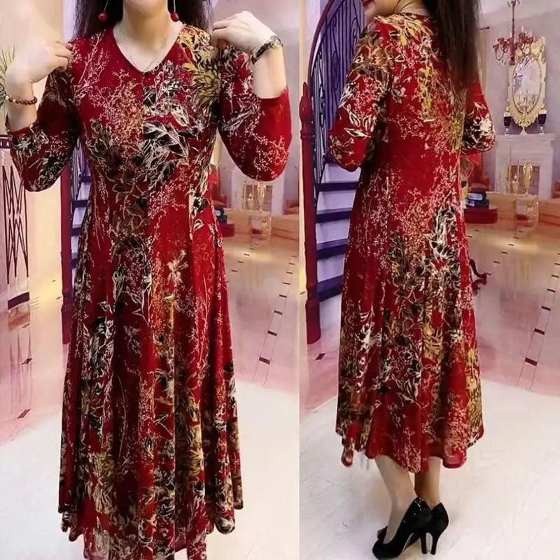 Vestido Floral Ammalia™ Elegância Natural com o Toque das Flores!