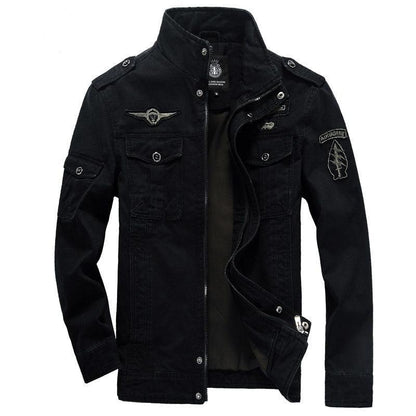 Jaqueta Masculina Jeans Inspirada no Exército Americano - Warmjeans / Jaqueta Tática Para Você Que Ama o Estilo Militar!
