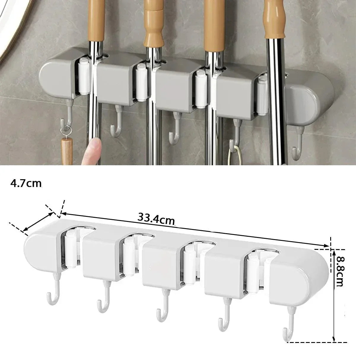 Kit com Duas Unidades do Organizador de Mops e Utensílios Modern Lar™ / Organização Inteligente e Praticidade sem Bagunça para sua Casa!