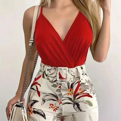 Conjunto Marissol™ com Shorts Floral e Blusa Delicada
