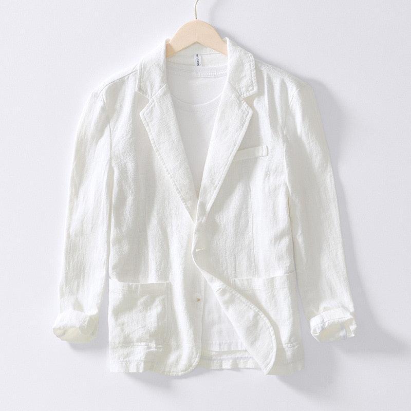 Blazer Masculino em Algodão e Linho - George / Estilo e Conforto se Encontram em Nosso Mais Novo Blazer George!