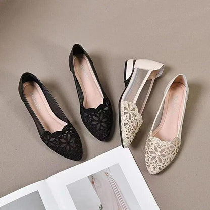 Sapato Eva™ com Strass e Renda / Seus Passos Com a Mais Pura Elegância e Sofisticação