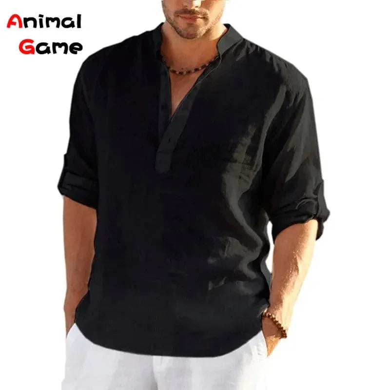 Camisa Em Linho Alto Padrão - Classe A / Toque de Sofisticação Que Seu Guarda Roupas Merece!