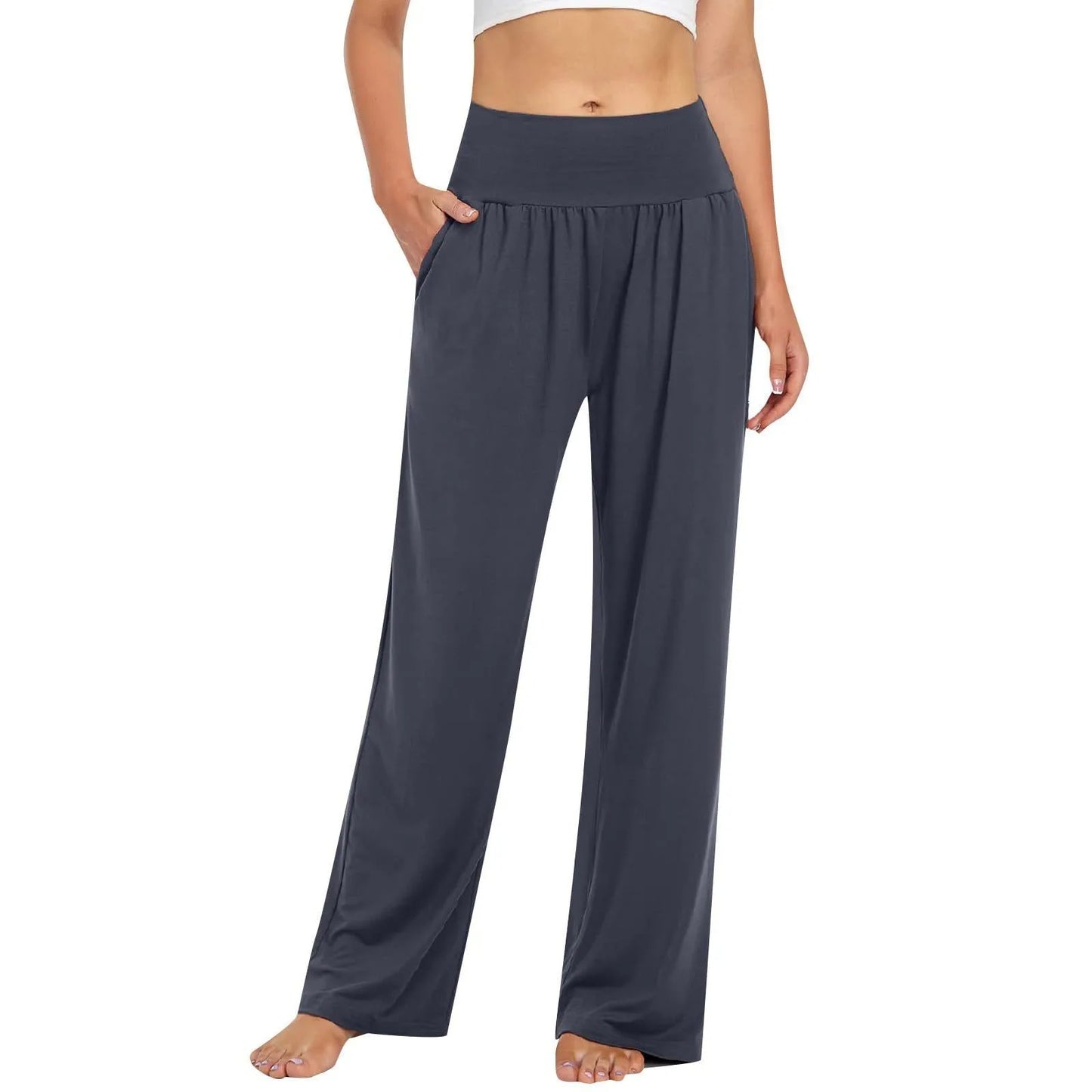 Calça Belle Comfort™ Com Cós Elástico e Modelagem Pantalona