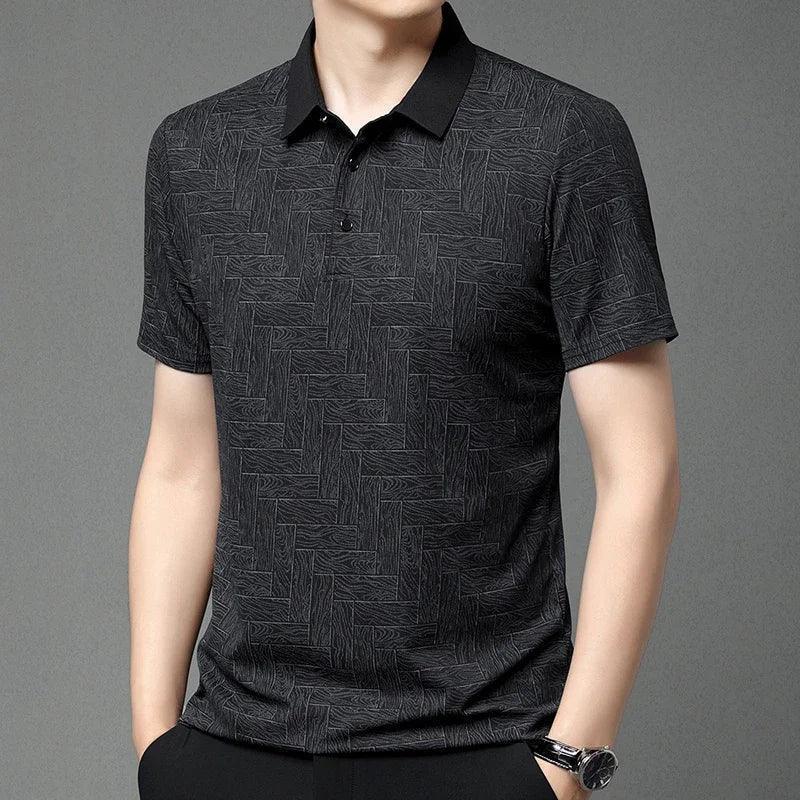 [COMPRE 1 E LEVE 2] Camisa Polo Lorenzo™ em Popelina de Algodão Texturizada / Conforto e Estilo para o Homem Exigente!