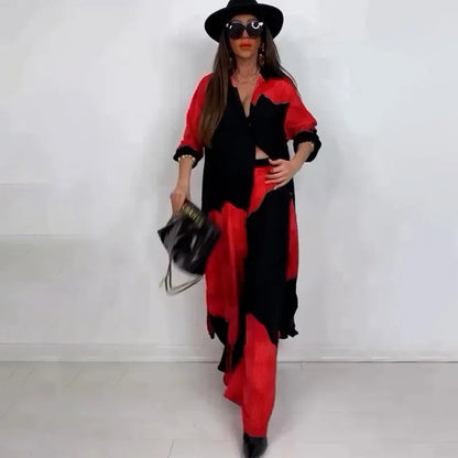 Conjunto Rafaela™ com Estampa Moderna / Liberdade e Elegância com Um Toque de Arte!