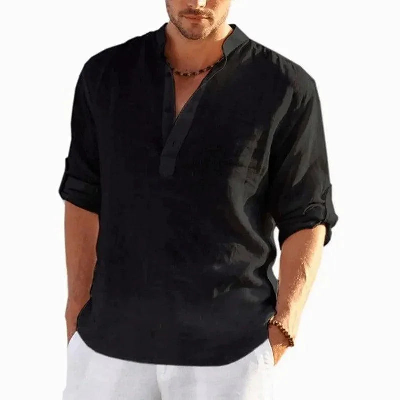 Camisa Em Linho Alto Padrão - Classe A / Toque de Sofisticação Que Seu Guarda Roupas Merece!