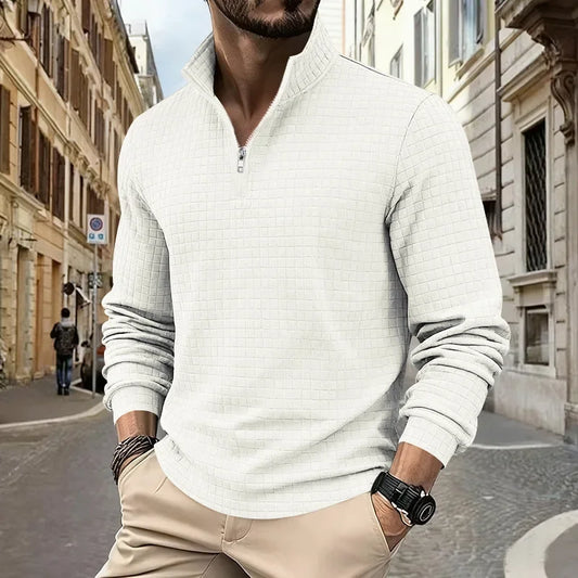 Suéter Montreall™ com Design Minimalista e Caimento Slim