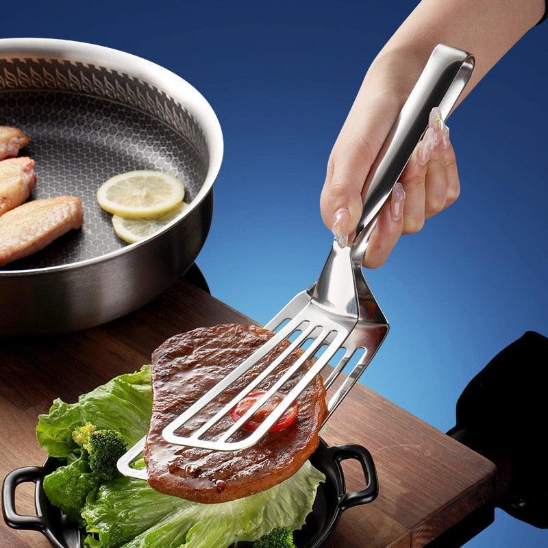 Espátula  em Aço Inox Para Manuseio de Alimentos / Transforme sua Cozinha com a Espátula em Aço Inox -Praticidade e Elegância em Um Só Produto!