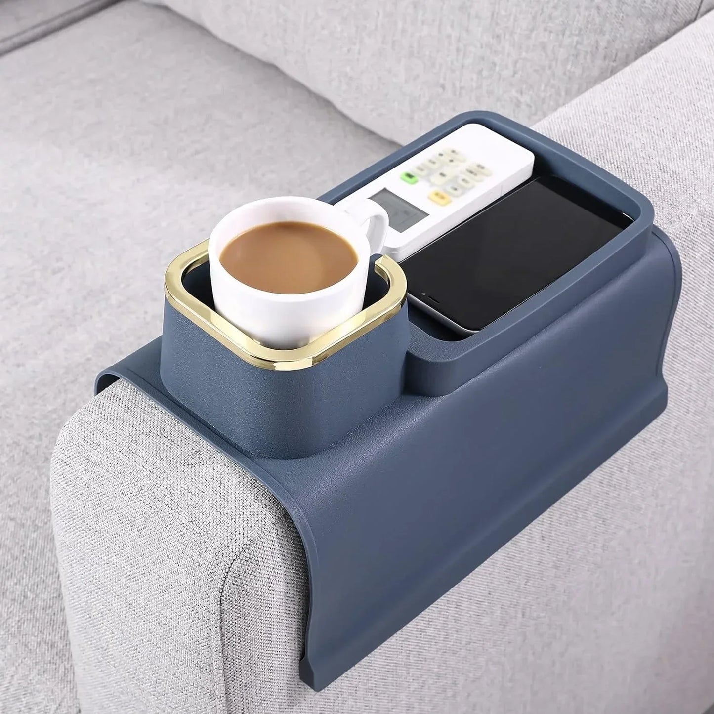 Suporte Multifuncional para Braço de Sofá Modern Lar™ / Organização e Conforto ao Seu Alcance!