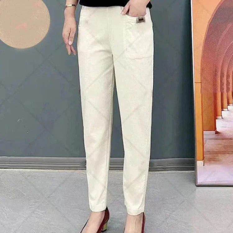 Calça Santini™ - Conforto Clássico / A Silhueta Perfeita em Sarja!