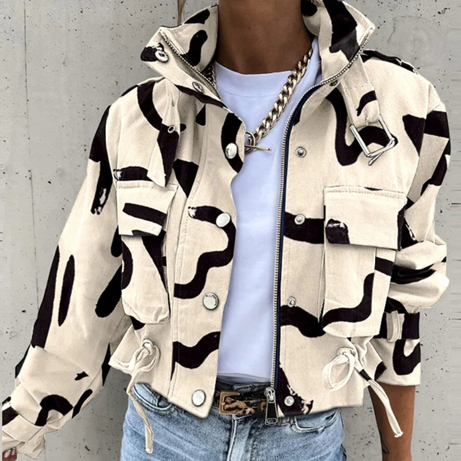 Jaqueta Valkyra™ Em Modelagem Cropped com Design Contemporâneo