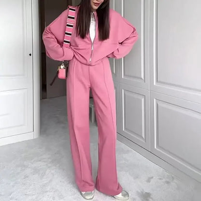 Conjunto Naomi™  em Moletom Premium com Jaqueta Zíper