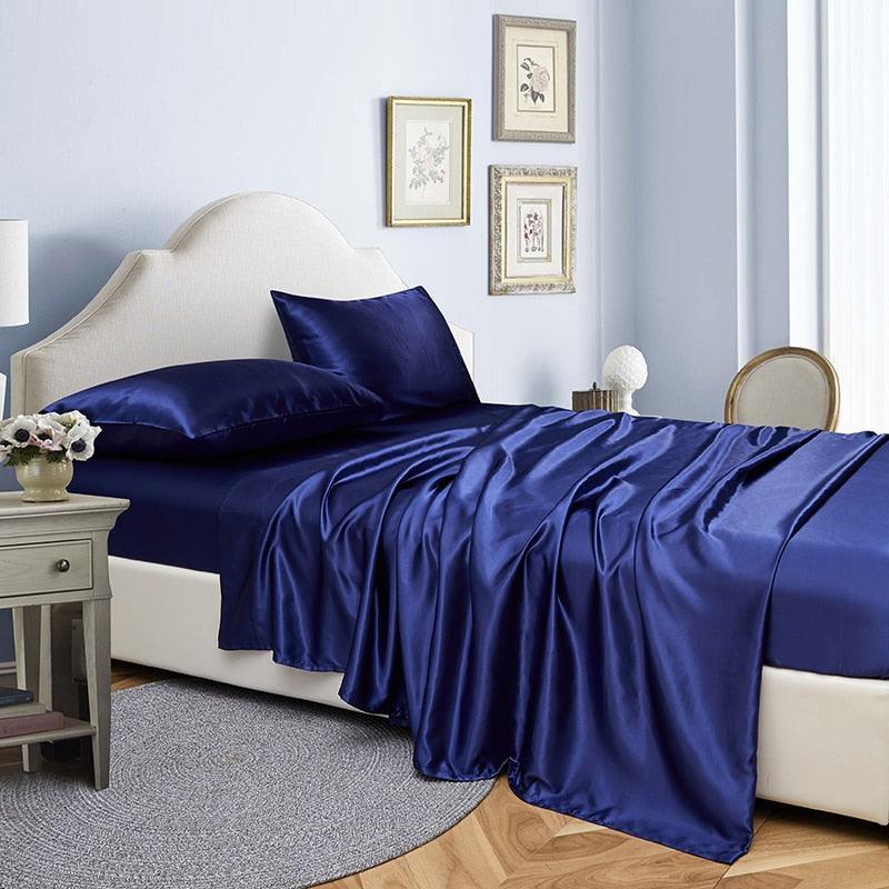 Jogo de Cama em Cetim 4 pçs - LuxorSilk / Onde o Luxo Encontra o Conforto!