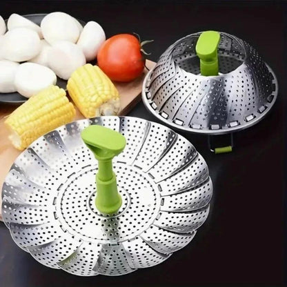 Kit de 2 Bandejas Vaporizadoras Modern House™  / Perfeita para Cozinhar no Vapor com Sabor e Saúde!