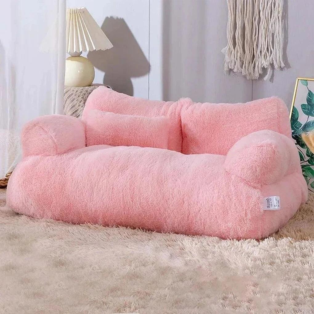 Sofá Pet Modern House™ em Pelúcia Premium / Conforto e Elegância para Seu Pet Descansar com Estilo!