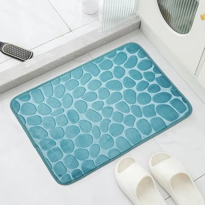 Tapete Antiderrapante PedraLux™ com Design de Pedras / Conforto, Elegância e Funcionalidade para Seu Ambiente!