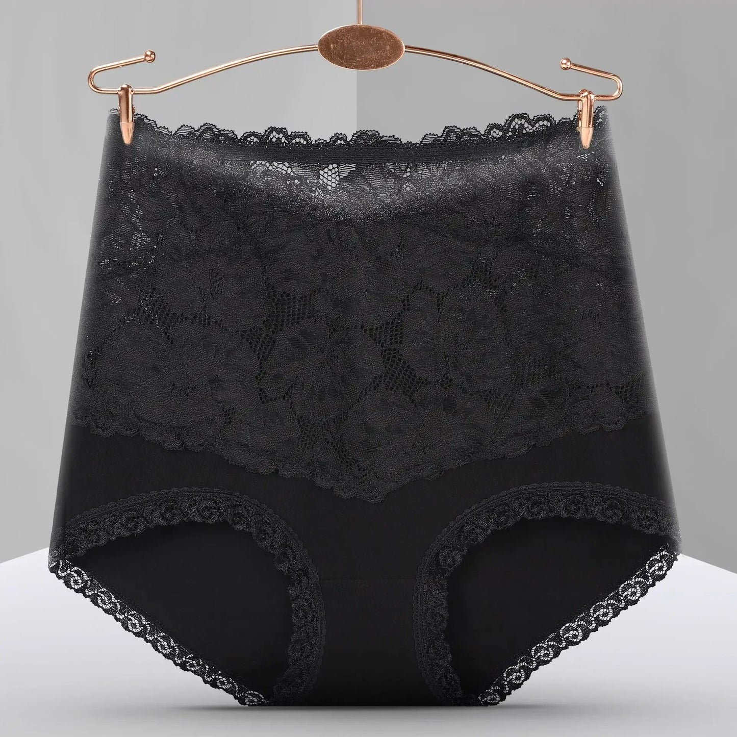 [COMPRE 3 E LEVE 5] Calcinha Angelina™ em Algodão com Renda Floral e Forro Antibacteriano  / Sinta-se Leve, Segura e Ainda Mais Feminina!