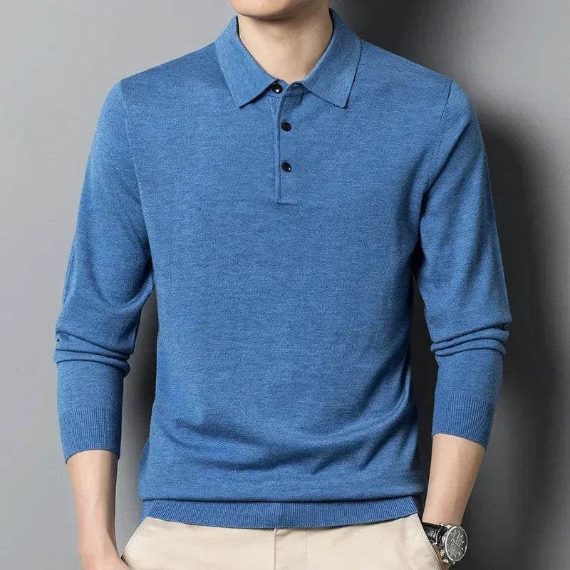 Polo Arthur™ em Malha Nobre com Botões Elegantes / Um Ícone Casual com Toque de Sofisticação