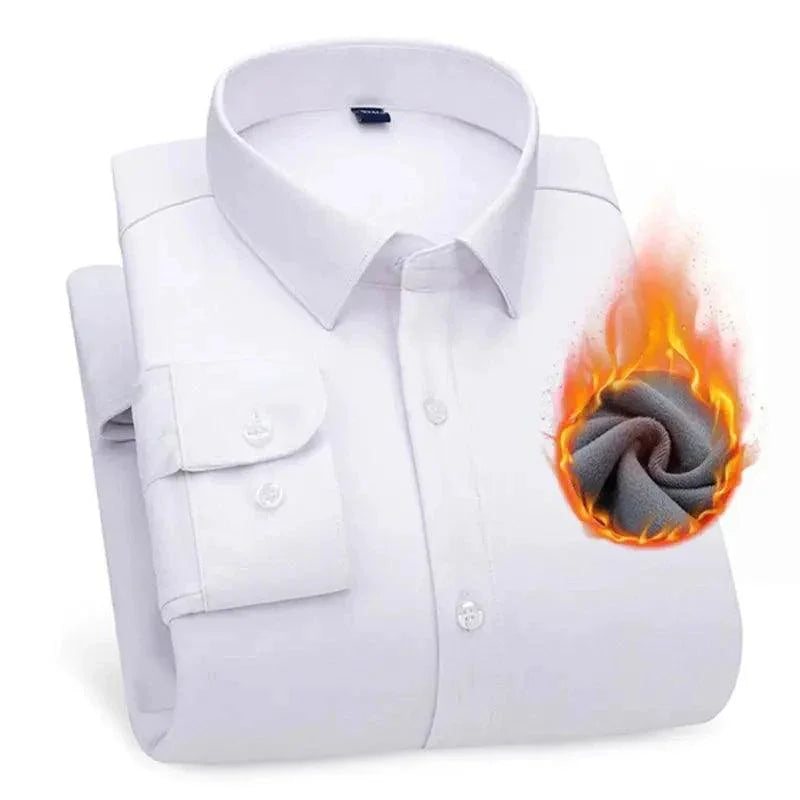 Camisa Percival™ Design Minimalista com Forro em Veludo / Elegância e Conforto para Conquistar no Inverno!