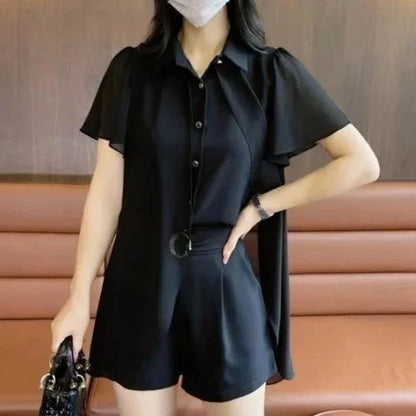 Conjunto Sofisticado Celeste™  em Chiffon de Seda / Com Toque Suave e Elegância Atemporal para o Dia a Dia!