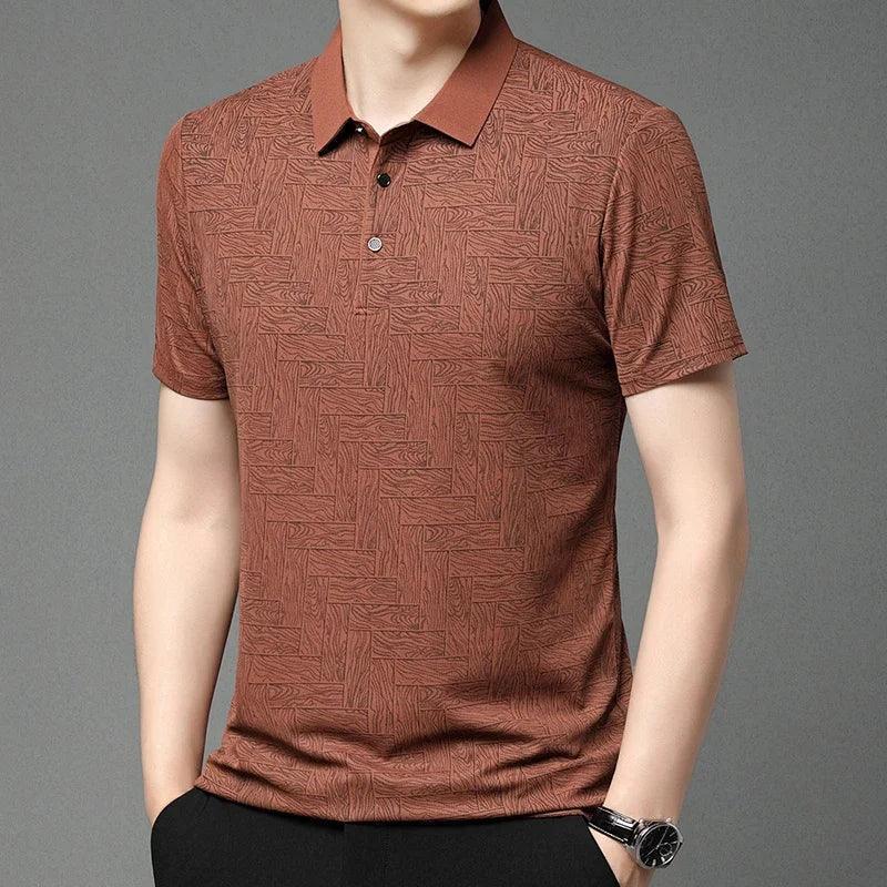 [COMPRE 1 E LEVE 2] Camisa Polo Lorenzo™ em Popelina de Algodão Texturizada / Conforto e Estilo para o Homem Exigente!