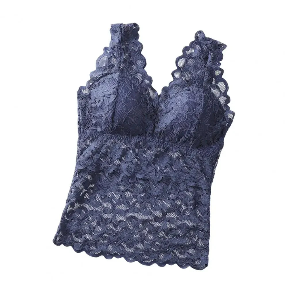 [COMPRE 1 E LEVE 3] Blusinha BellaLace™ com Bojo Embutido e Renda Suave / Sensualidade e Conforto em Cada Curva!