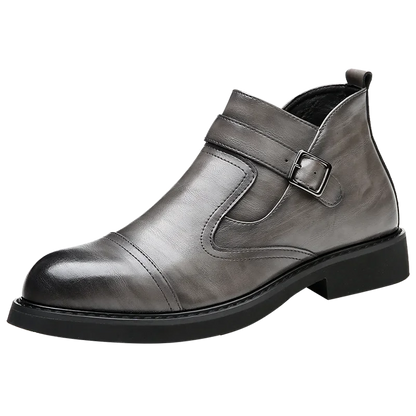 Bota Chelsea Blackwood™ em Couro Polido de Luxo / Sofisticação, Durabilidade e Máximo Conforto!