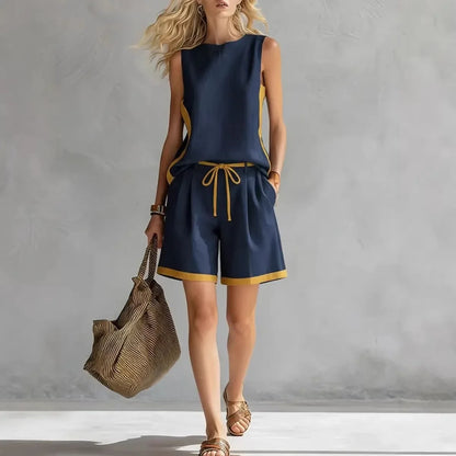 Conjunto Fresh Line™ Minimalista com Acabamento Contrastante