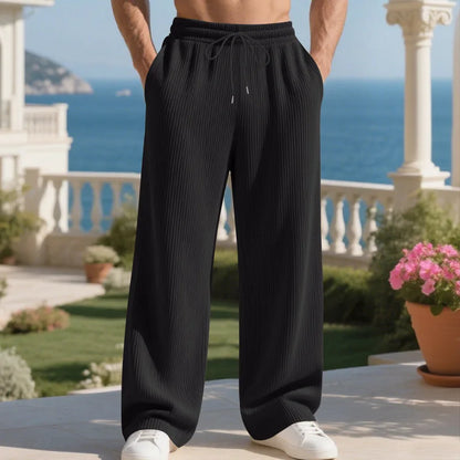 Calça Henry™ em Malha Texturizada Premium com Cordão Ajustável