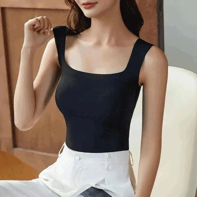 (Promoção Compre 2 e Leve 3) Blusinha Sutiā Amélie™ Sem Costura / Conforto e Estilo para Cada Ocasião!