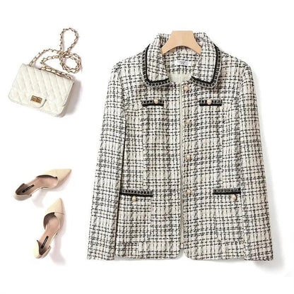 Casaquinho Francês Camille™ Estilo Blazer em Algodão / Sofisticação, Conforto e Elegância para o Inverno 2024!