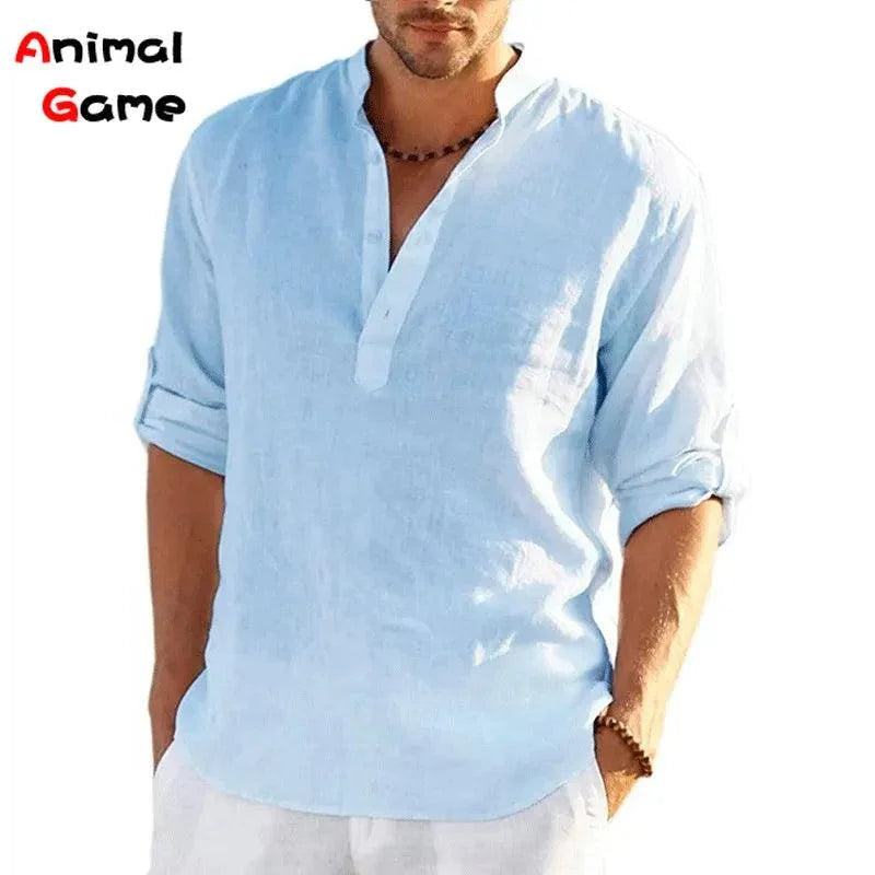 Camisa Em Linho Alto Padrão - Classe A / Toque de Sofisticação Que Seu Guarda Roupas Merece!