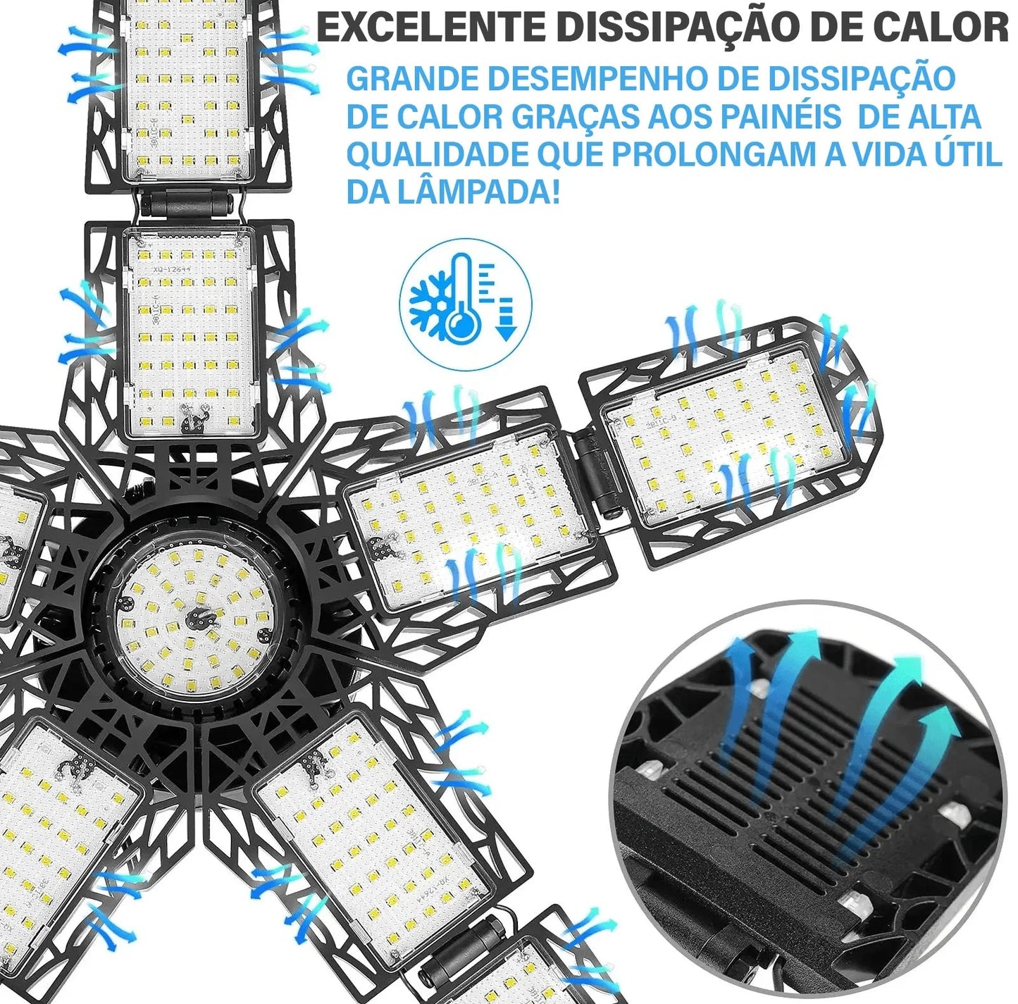 Lâmpada Articulada EcoLumem™ Iluminação LED de Alto Rendimento! (Promoção de Lançamento: Adquira a sua e leve 2 Arandelas Solares de Graça)