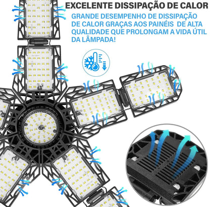 Lâmpada Articulada EcoLumem™ Iluminação LED de Alto Rendimento! (Promoção de Lançamento: Adquira a sua e leve 2 Arandelas Solares de Graça)