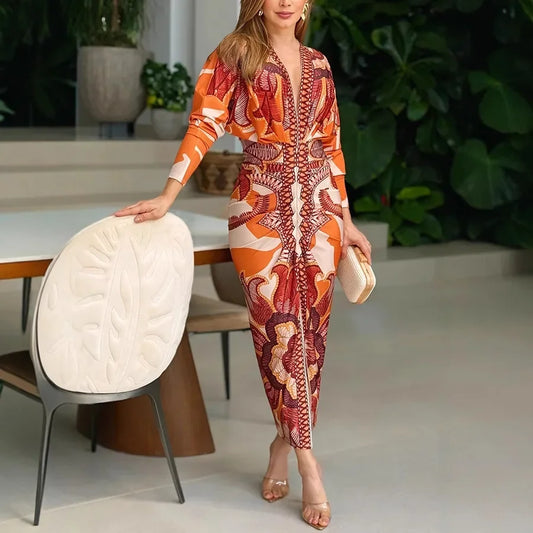 Vestido Amarantha™ em Popelina Suave com Design Marcante / Elegância Autêntica para Brilhar com Naturalidade!
