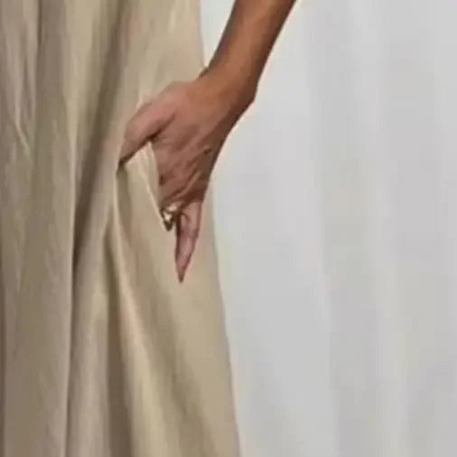 Vestido Longo Nápoles™ em Viscose Leve com Alças Onça e Caimento Solto