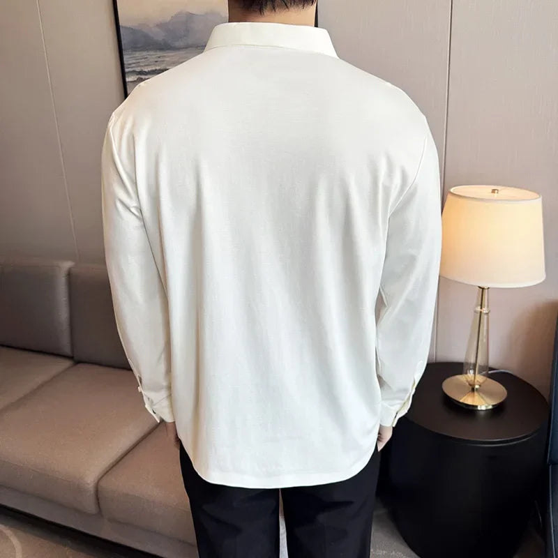 Camisa Anthony™ com Acabamento Minimalista e Corte Italiano / A Peça-Chave que Une Conforto e Postura Refinada!